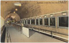 Aquarium at Belle Isle Park in Detroit, Michigan, postcard