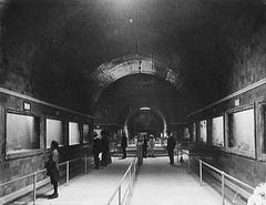 interior of aquarium at Belle Isle, Detroit from 1890 to 1910