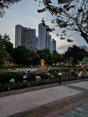 Benjasiri Park at evening