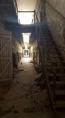 Cell block inside Eastern State Penitentiary