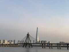 Olympic Bridge and Lotte World Tower in Seoul