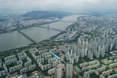 Northward view from Lotte World Tower observation deck