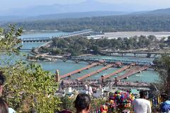 aerial view of Haridwar from Mansa Devi Temple