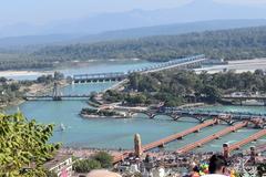 aerial view of Haridwar from Mansa Devi Temple