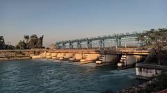 Bhimgoda Barrage diverting the Ganga into the Upper Ganga Canal near Har-Ki-Pauri in Haridwar