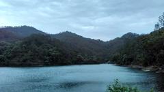 Bhimtal Lake, Nainital in summer