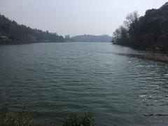 Bhimtal lake during winter