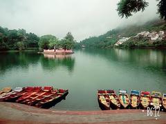 view of Nainital city from a high vantage point