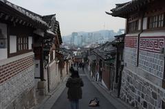 Myeongdong street scene in Seoul, South Korea