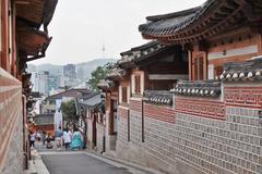 Bukchon Hanok Village in Jongno-gu, Seoul.