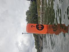 Buoy with Vrakmuseum logo