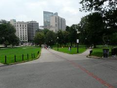 Boston city park landscape