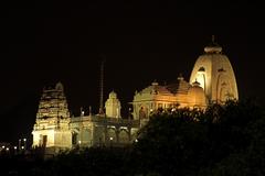 Birla Mandir in Hyderabad at night