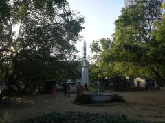 Science Park at BM Birla Planetarium, Kotturpuram, Chennai with a rocket on display