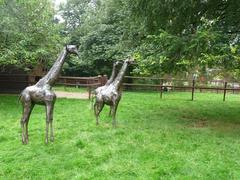 Steel giraffes at Birmingham Nature Centre