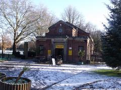 Birmingham Nature Centre, Edgbaston, England covered in snow