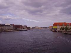 Knippels Bridge in Copenhagen with a view of the inner harbor