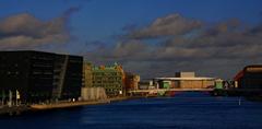 View of Copenhagen from Langebro in winter