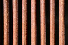 rusted bars on an abandoned radiator