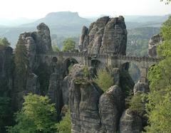 The Bastei Bridge in Saxon Switzerland