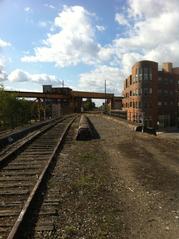 Bloomingdale Trail with CTA Blue Line passing over