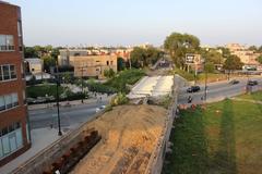 Bloomingdale Trail construction from above