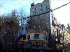 exterior view of Hundertwasser House in Vienna