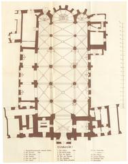 floor plan of Matthias Church from 1876