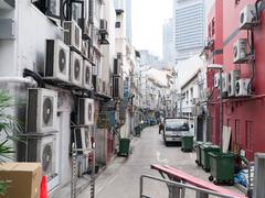 Air conditioning units on a Singapore street