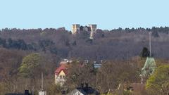 Bogesunds slott castle building with trees