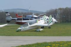 small aircraft D-EELZ at Airport Stockerau