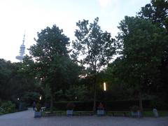 Hamburg park in summer