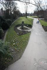 Phoenix art installation made of paving and ceramic stones in Hamburg