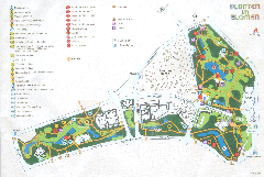 Map of Planten un Blomen park in Hamburg from October 2004