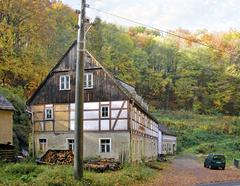 Lochmühle building in Dresden-Oberwartha, Germany