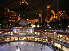 Lotte World Adventure indoor amusement park with Christmas lighting in Seoul