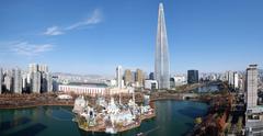 daytime panoramic view of Lotte World in Seoul