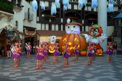 Halloween-themed performance at Lotte World