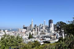 Financial District seen from Ina Coolbrith Park