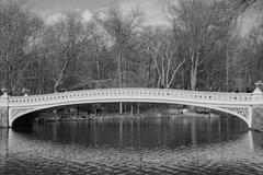 Bow Bridge in Central Park during winter