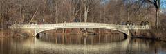 Bow Bridge in Central Park panorama