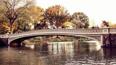 Bow Bridge in Central Park, New York