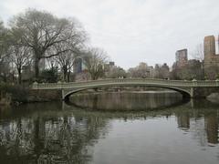 Central Park's Bow Bridge over the Lake