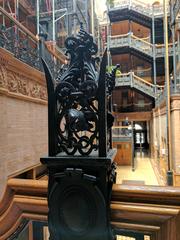 Bradbury Building interior with repeating pattern