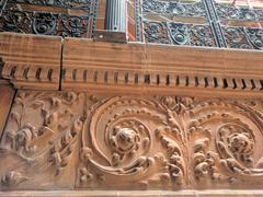 stunning interior of the Bradbury Building showcasing intricate patterns and architectural design