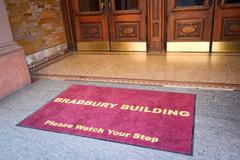 floor mat at the Bradbury Building