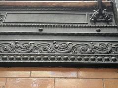 Interior view of Bradbury Building with intricate ironwork and open walkways