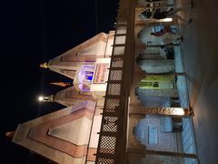 temple on the immediate entry of Brahma Sarovar