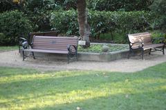 Bench in Shakespeare Garden