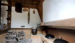 Cooking in a traditional Hanok kitchen